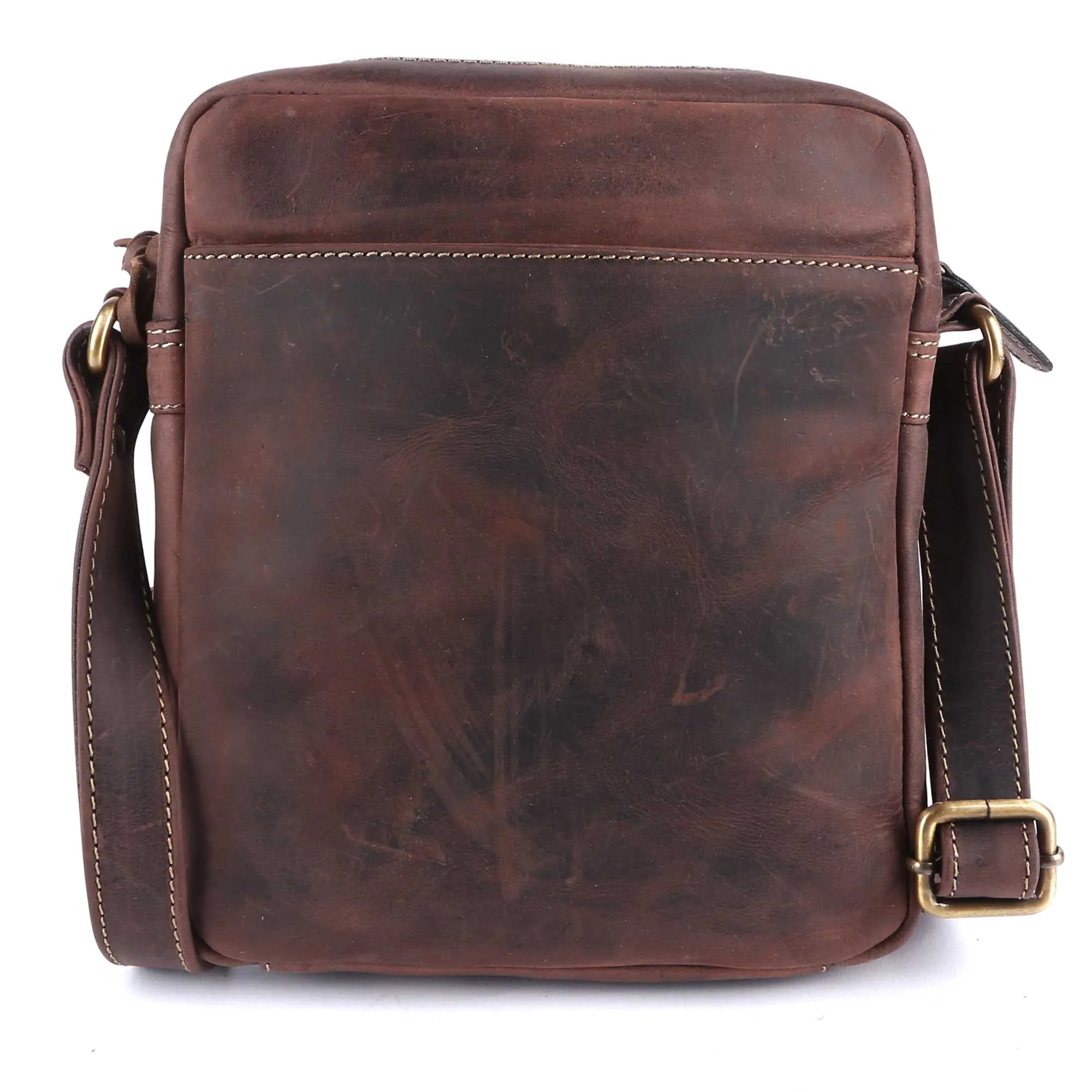 Pinato Genuine Leather Messenger Bag Brown for Women & Men (PL-5716)