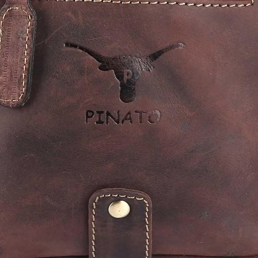 Pinato Genuine Leather Messenger Bag Brown for Women & Men (PL-5716)