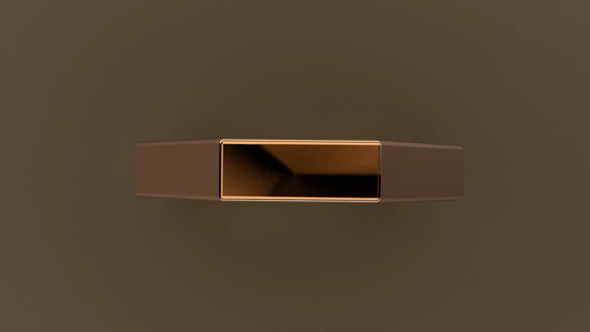 Polished Rose Gold 4mm Octagon Bolt Wedding Band