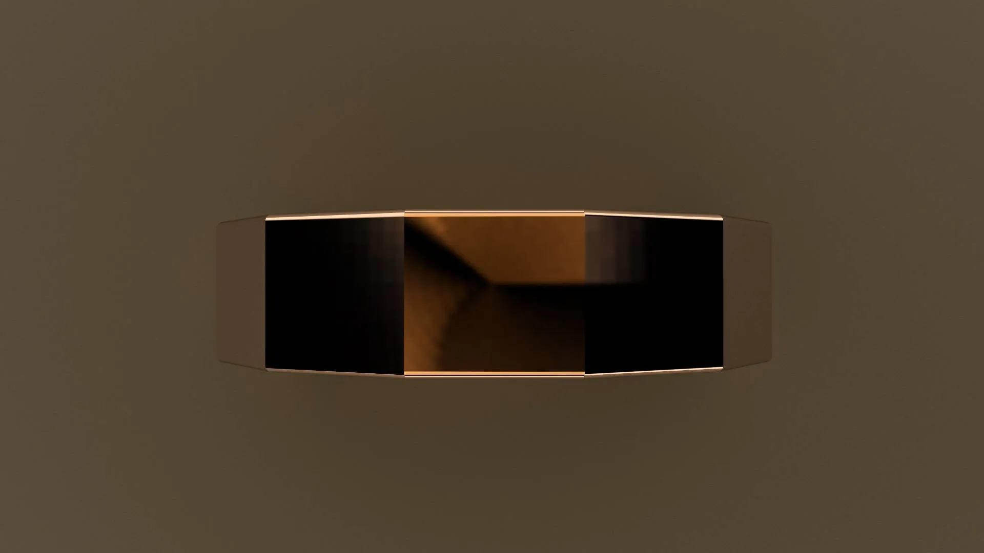 Polished Rose Gold 6mm 12 Sided Bolt Wedding Band