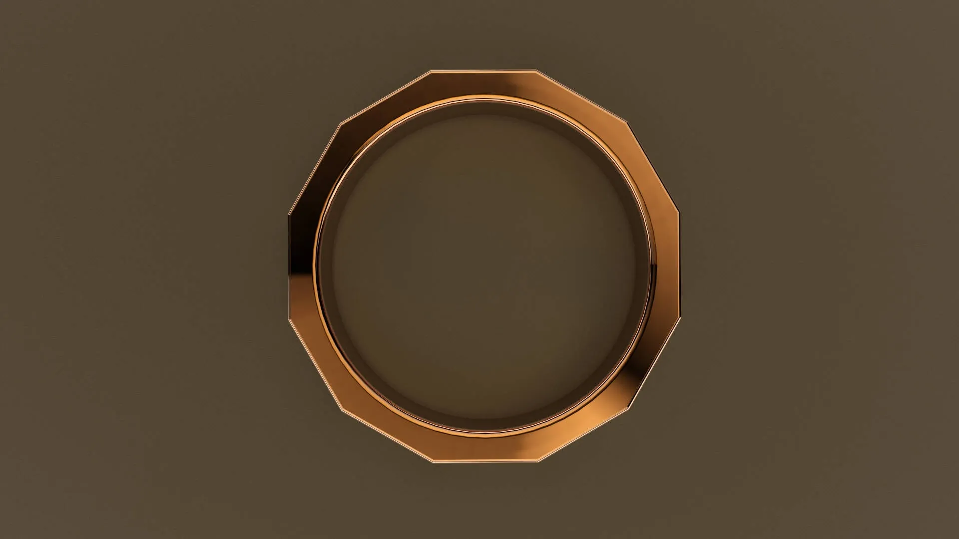 Polished Rose Gold 6mm 12 Sided Bolt Wedding Band
