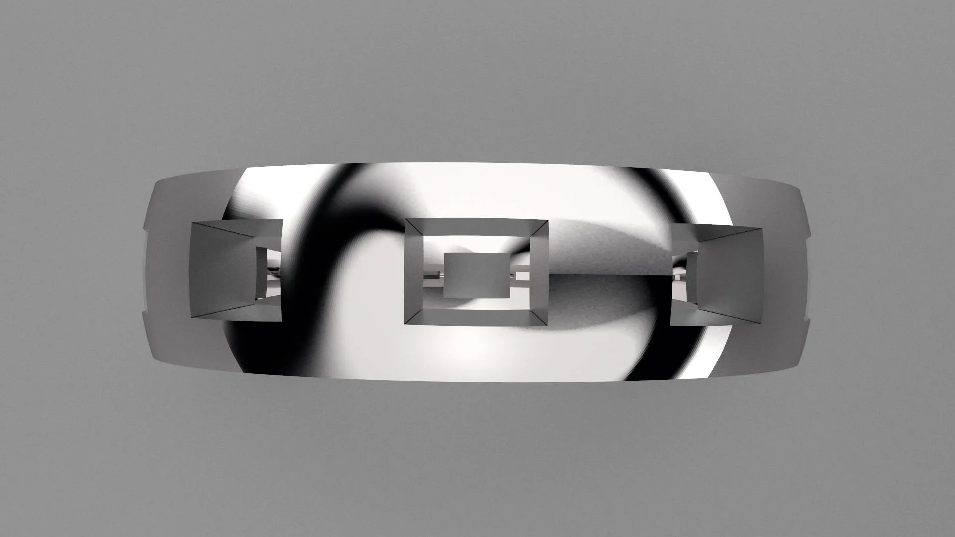 Polished Sterling Silver 6mm Cutout Wedding Band
