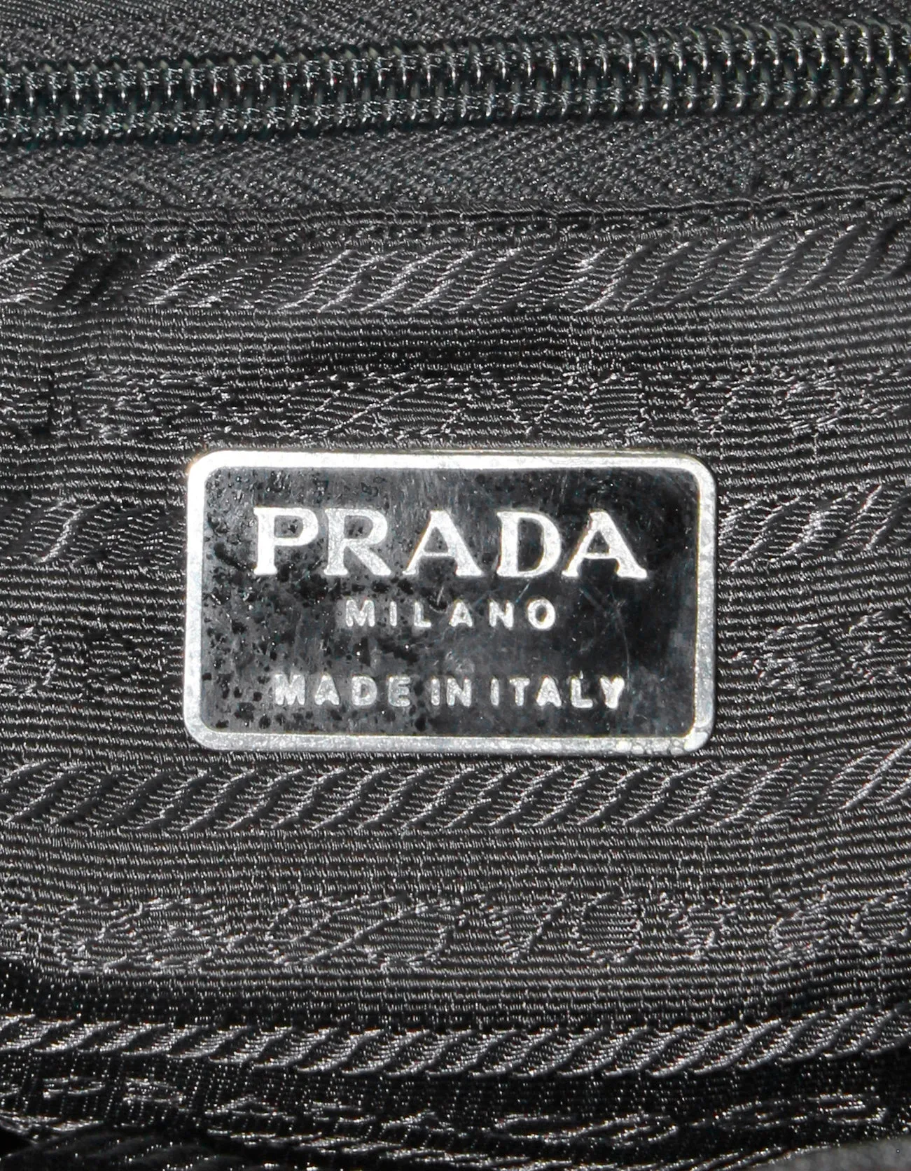 Prada Vintage Nylon/Leather Drawstring Backpack