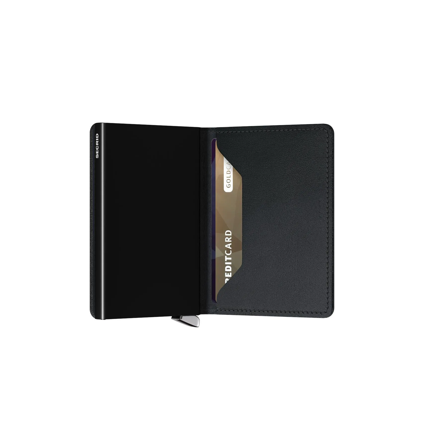 PREMIUM SLIMWALLET EMBOSSED LINES BLACK
