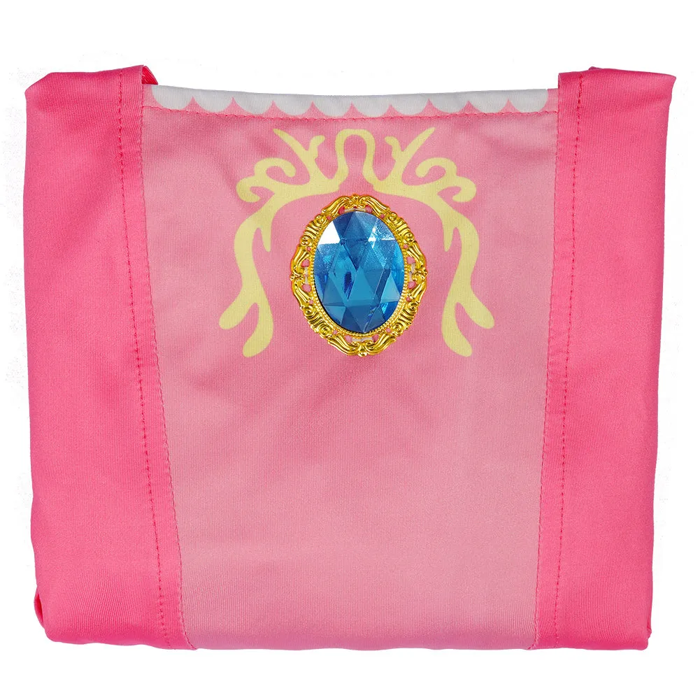 Princess Peach  Swimsuit Cosplay CostumeJumpsuit Swimwear Outfits Halloween Carnival Suit