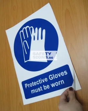 Protective Gloves Must Be Worn (M011B_VNL)