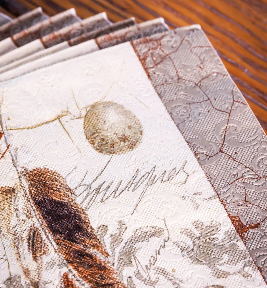 Provencial Embossed Paper Luncheon Napkin,4nle5326