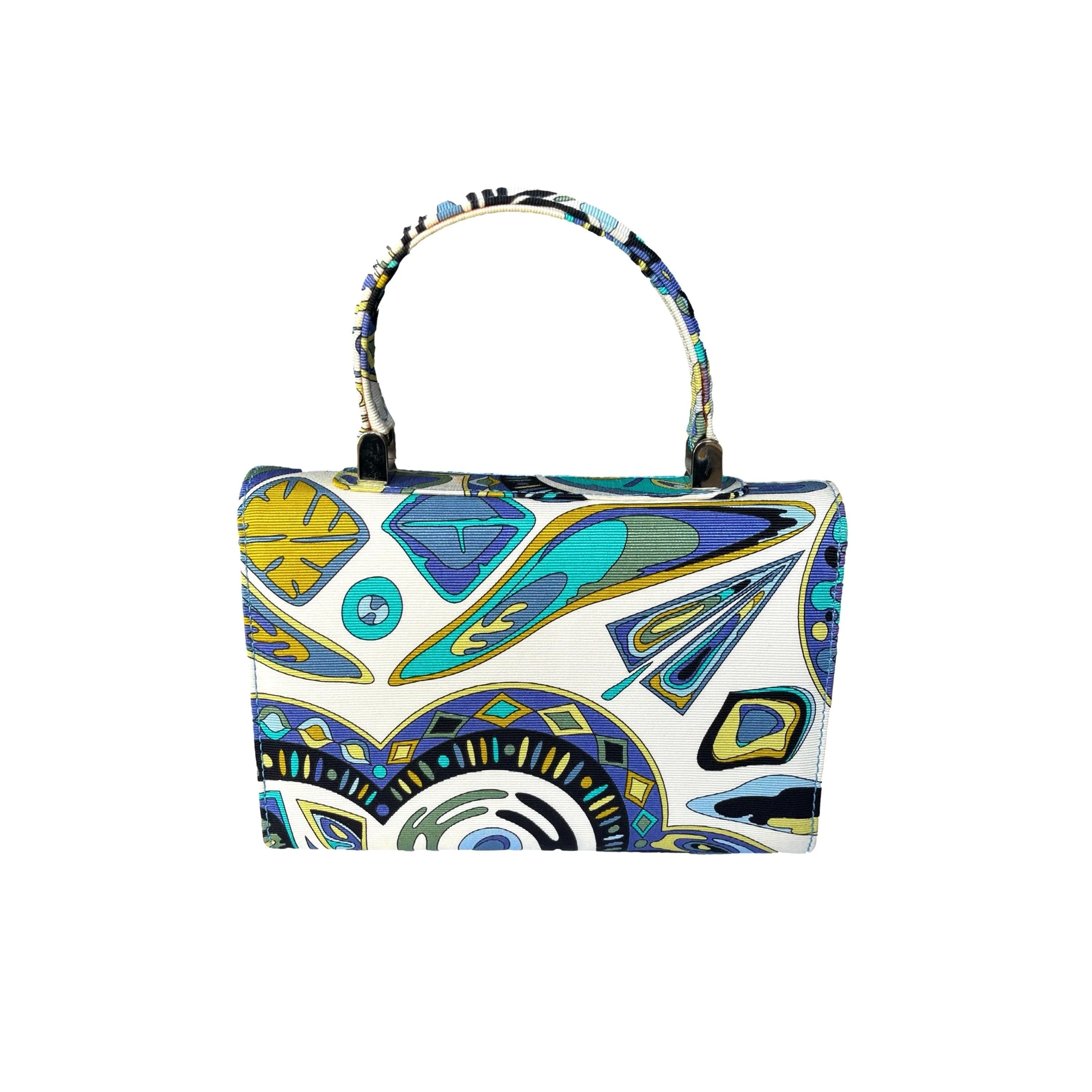 Pucci Blue Print Charm Mini Top Handle Bag