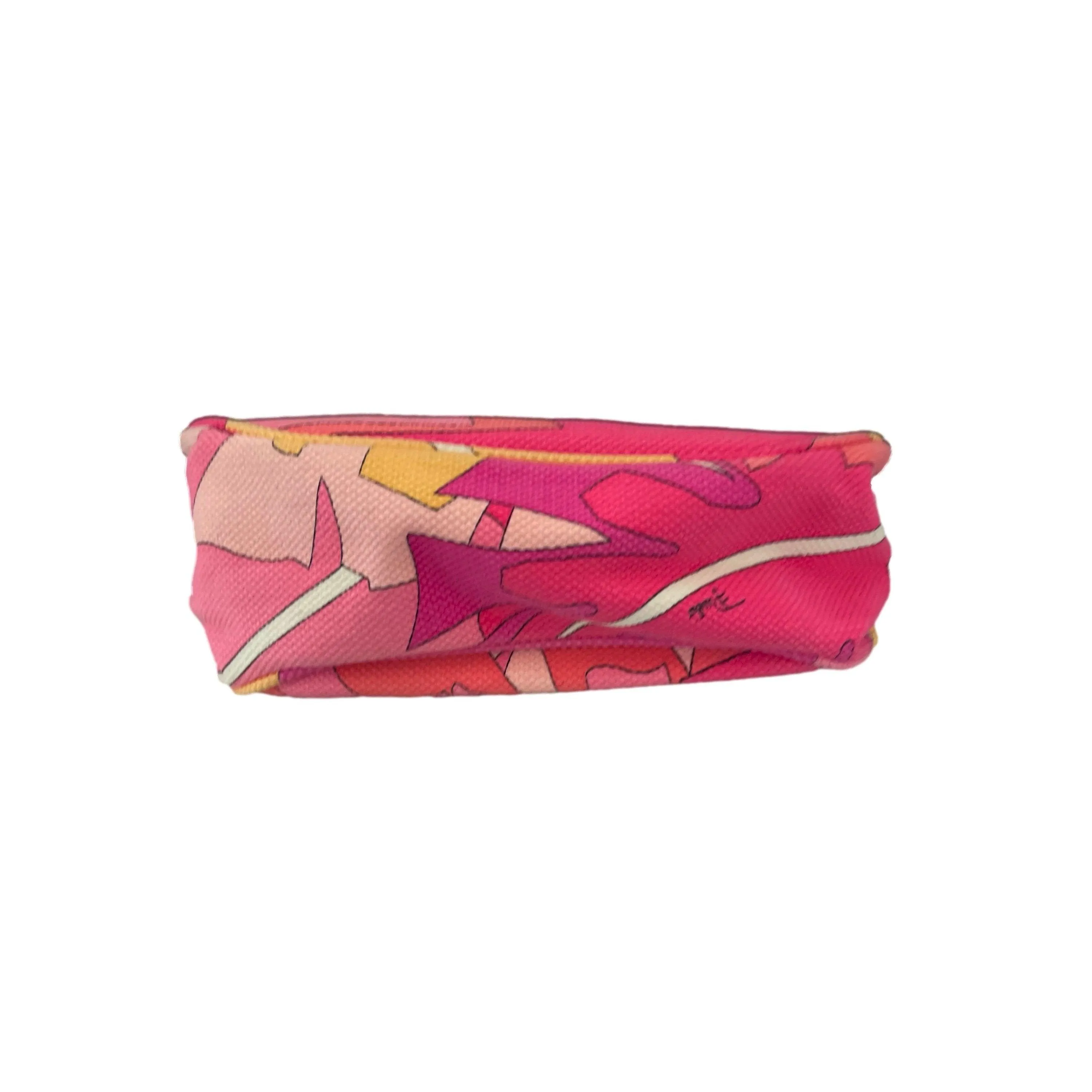 Pucci Pink Print Canvas Shoulder Bag