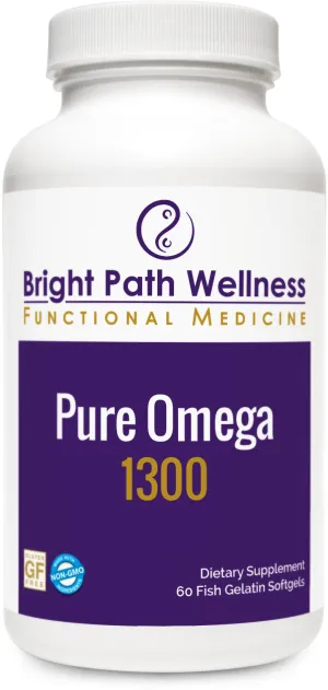Pure Omega 1300 - Easily Absorbed Omega3 Fish Oil - Gluten Free