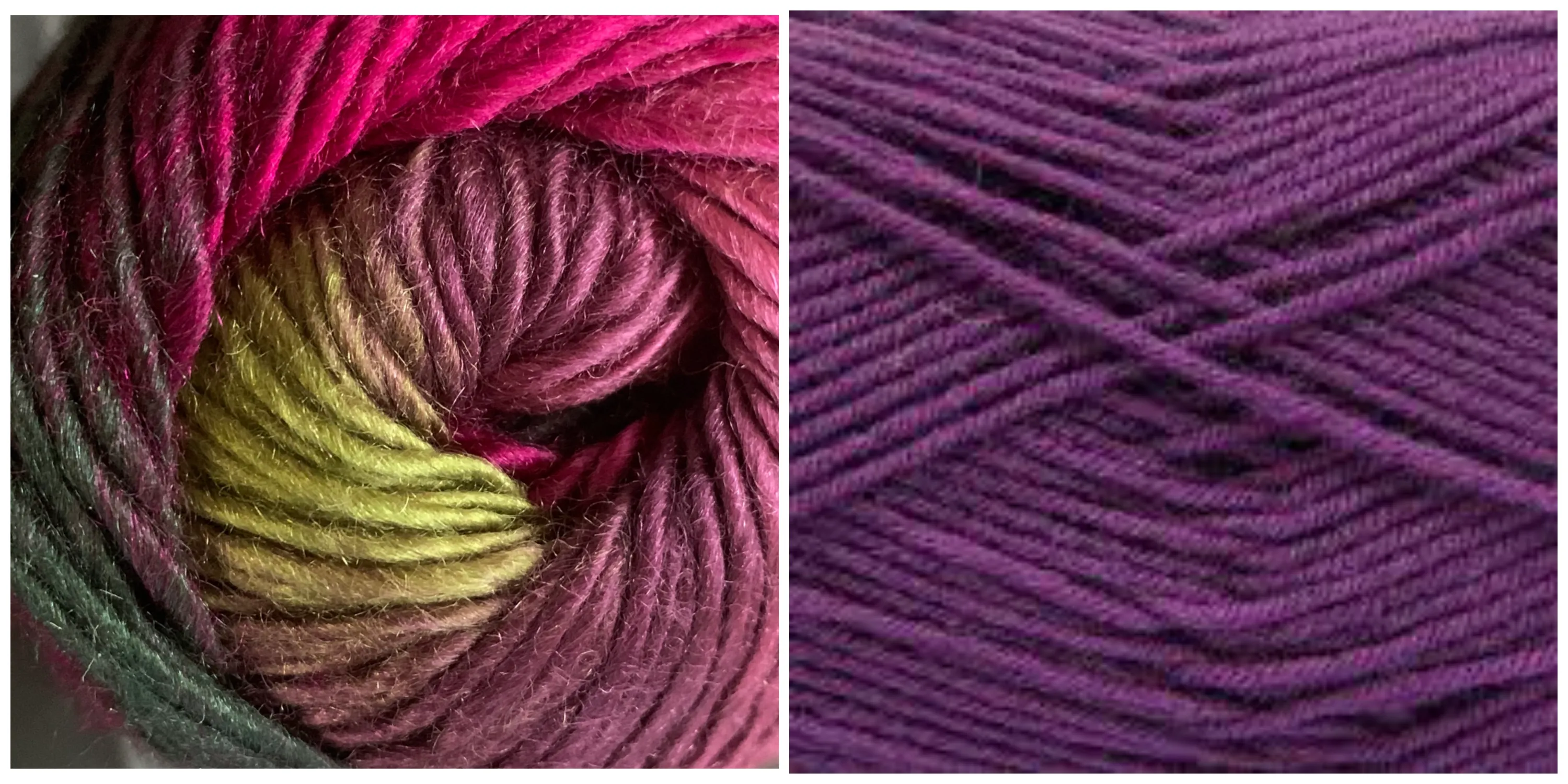 PURPLE   CALLA LILY - Falling Leaves Scarf YARN KIT