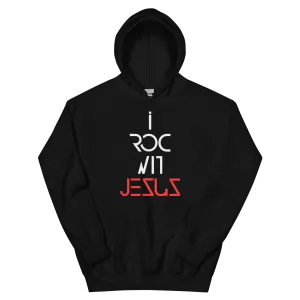 "i ROC WIT JESUS BIG & BOLD" Hoodie "BLACK"