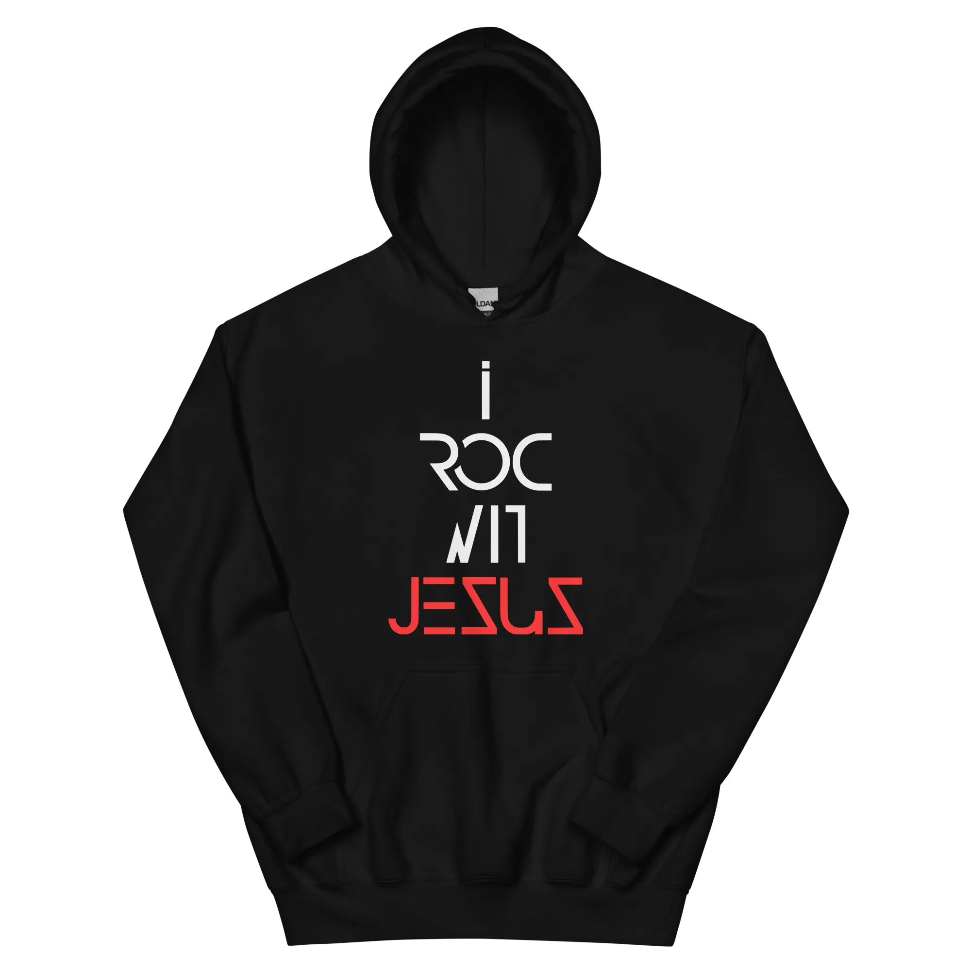 "i ROC WIT JESUS BIG & BOLD" Hoodie "BLACK"
