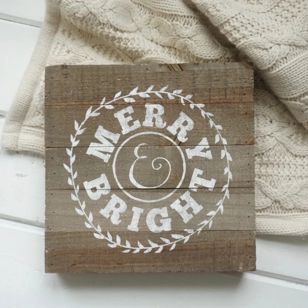 "Merry & Bright" - 2 Sizes