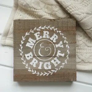 "Merry & Bright" - 2 Sizes