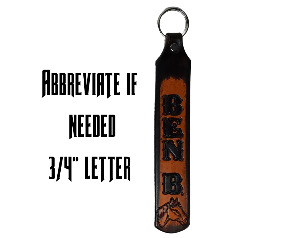 "The 1975" Leather Name Keychain