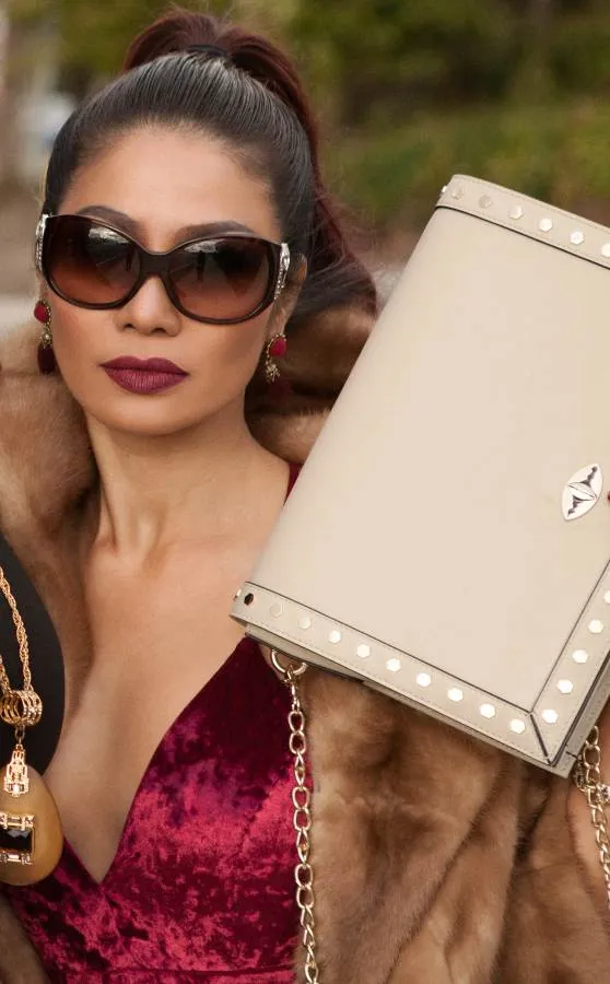 Rafaela Handbag in Cream Nappa Leather