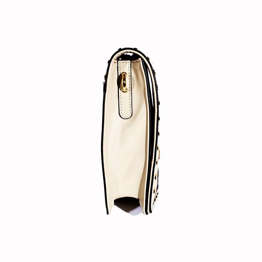 Rafaela Handbag in Cream Nappa Leather