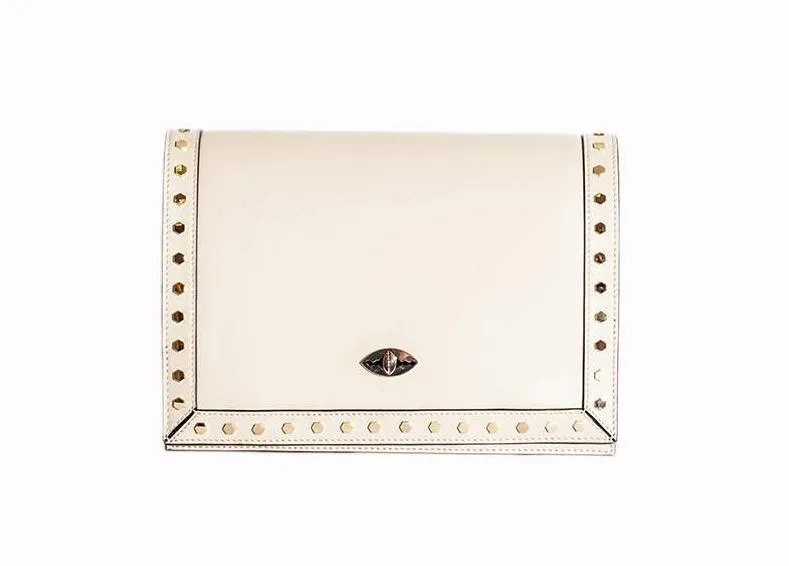 Rafaela Handbag in Cream Nappa Leather