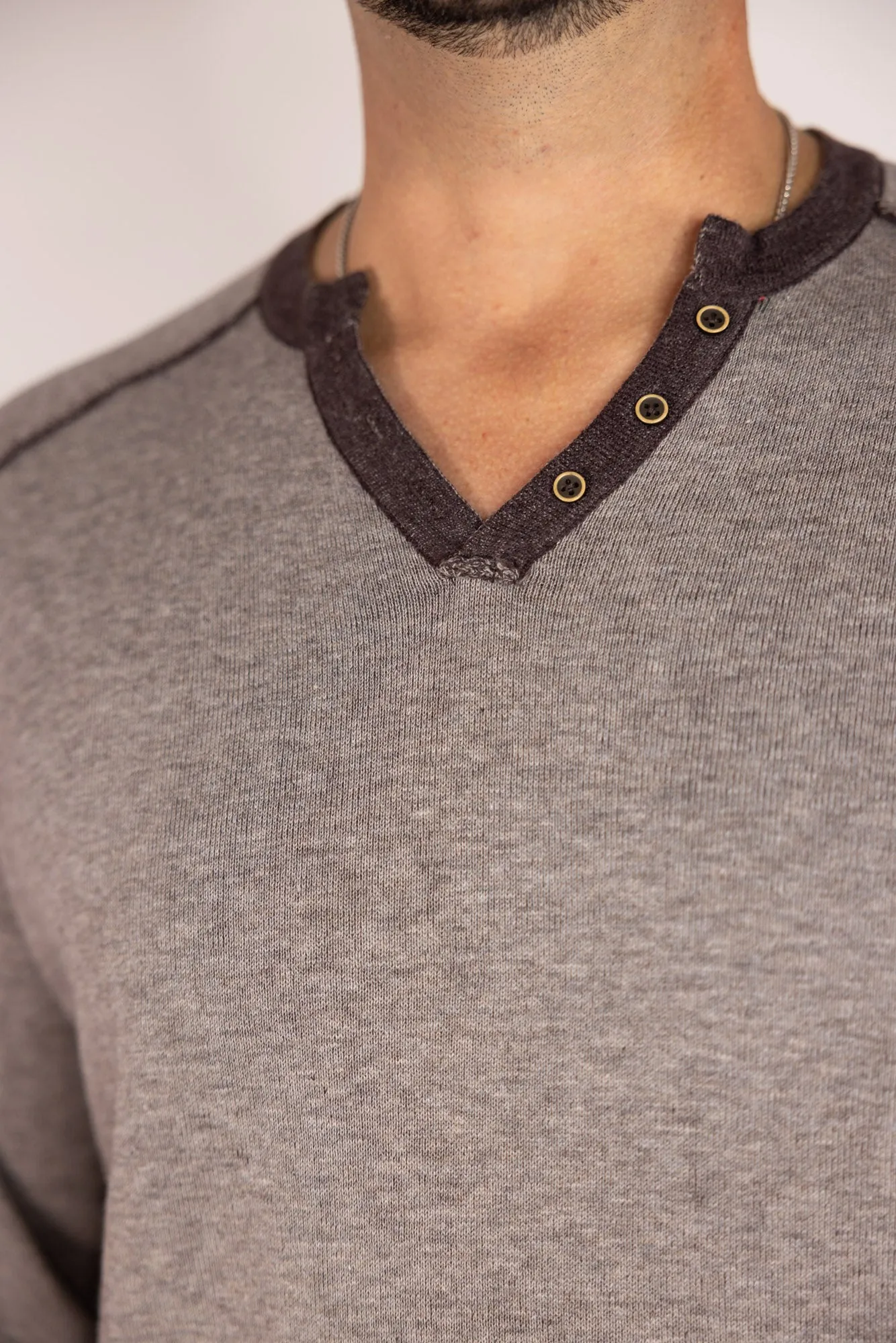Raffi Victor Reversible Henley Sweater
