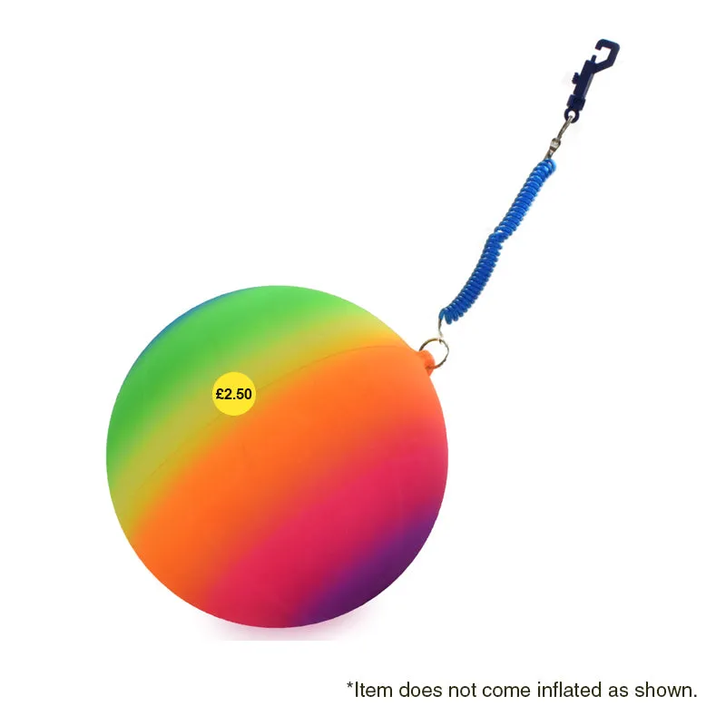 Rainbow Balls with Bungee Cord   Keyring