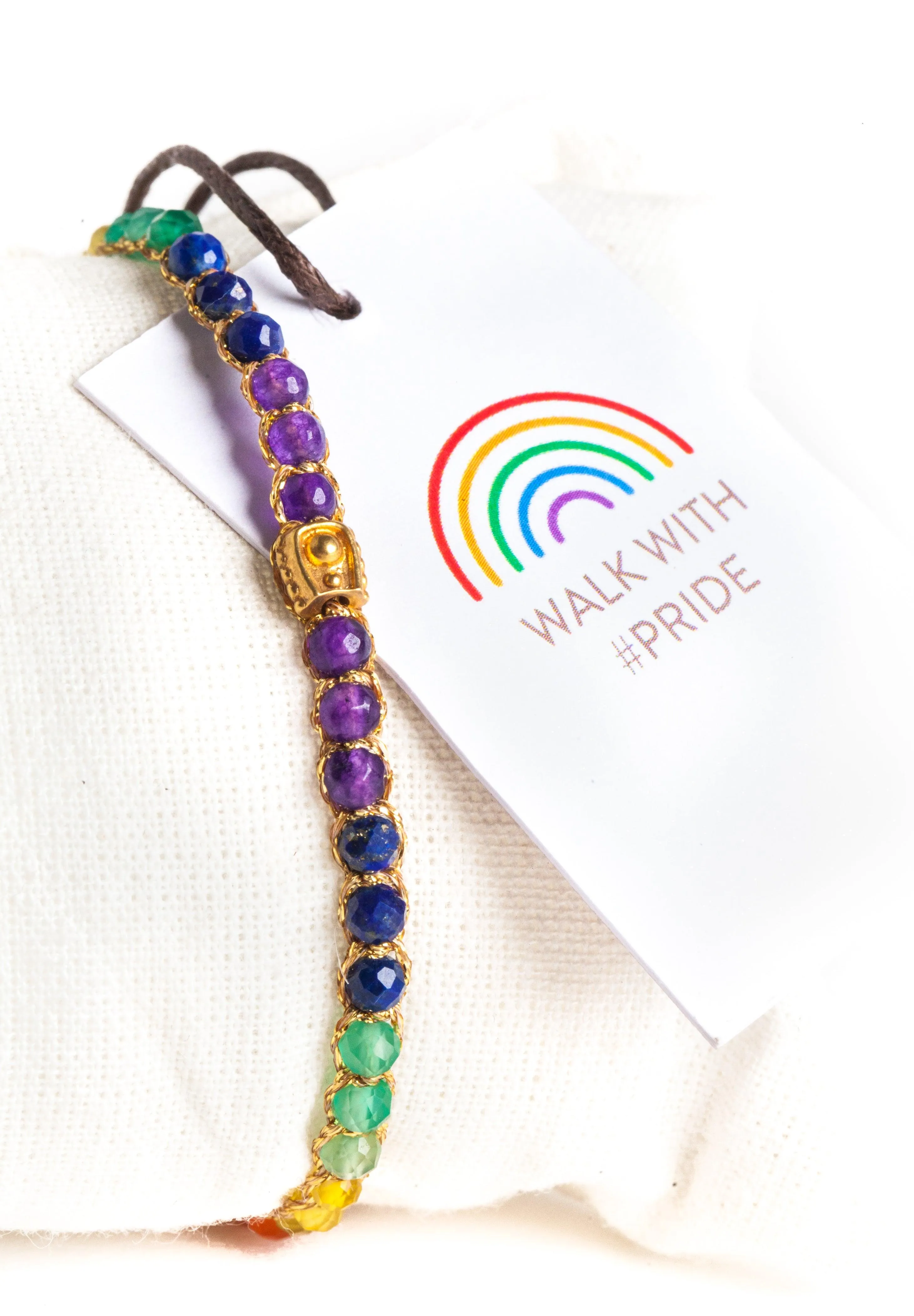 Rainbow Bold Bracelet | Gold