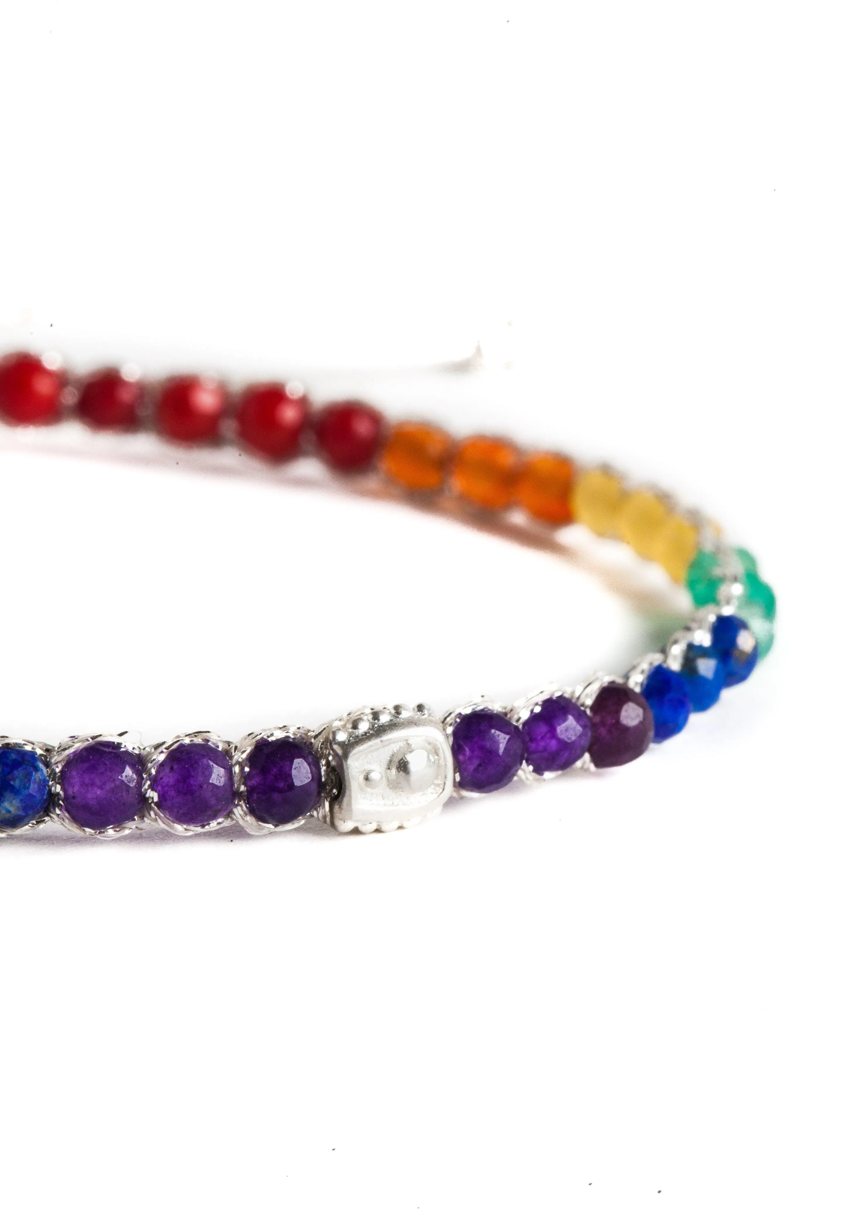 Rainbow Bold Bracelet | Silver
