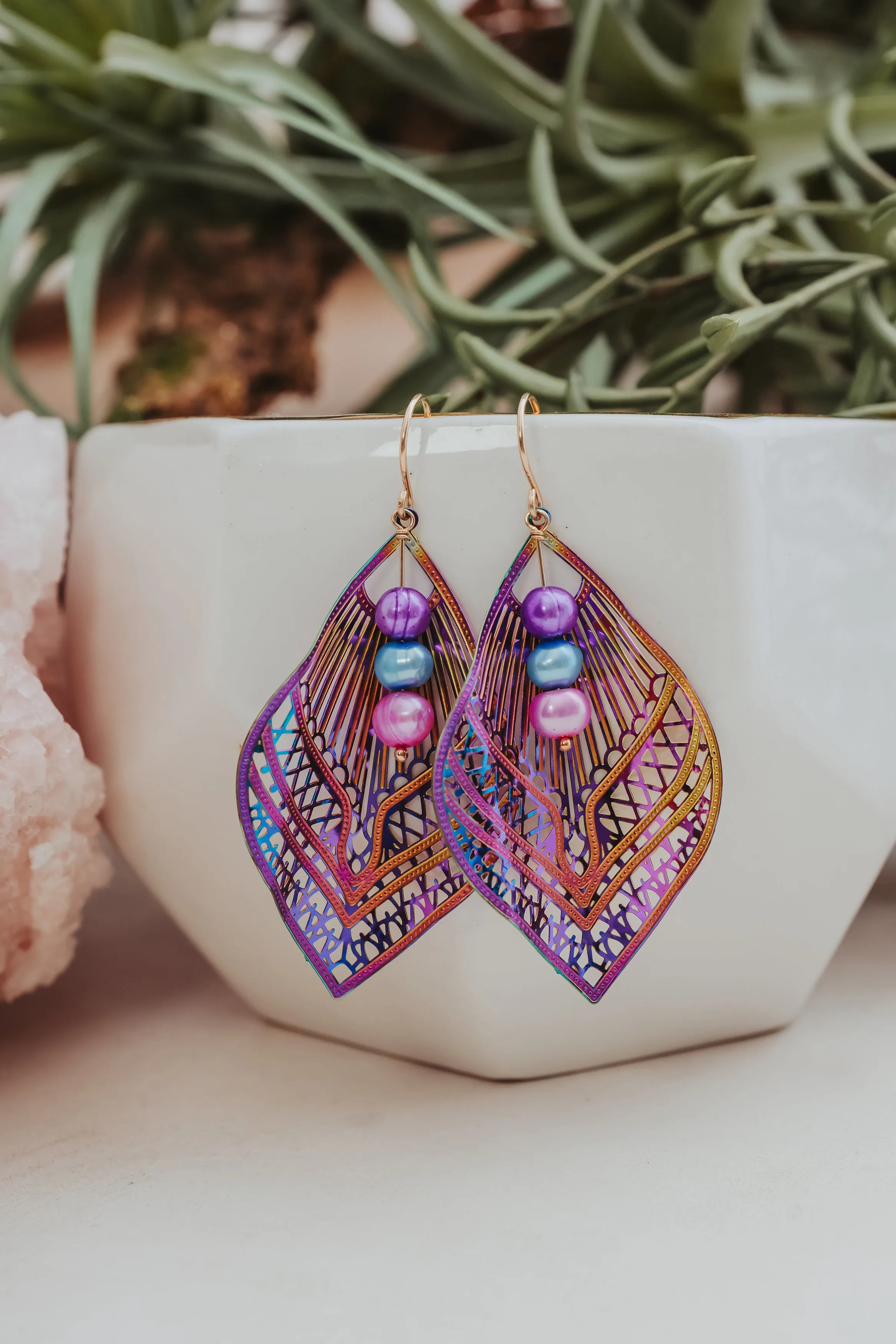 Rainbow Kissed Statement Earrings | Worn on TV | Netflix Sweet Magnolias
