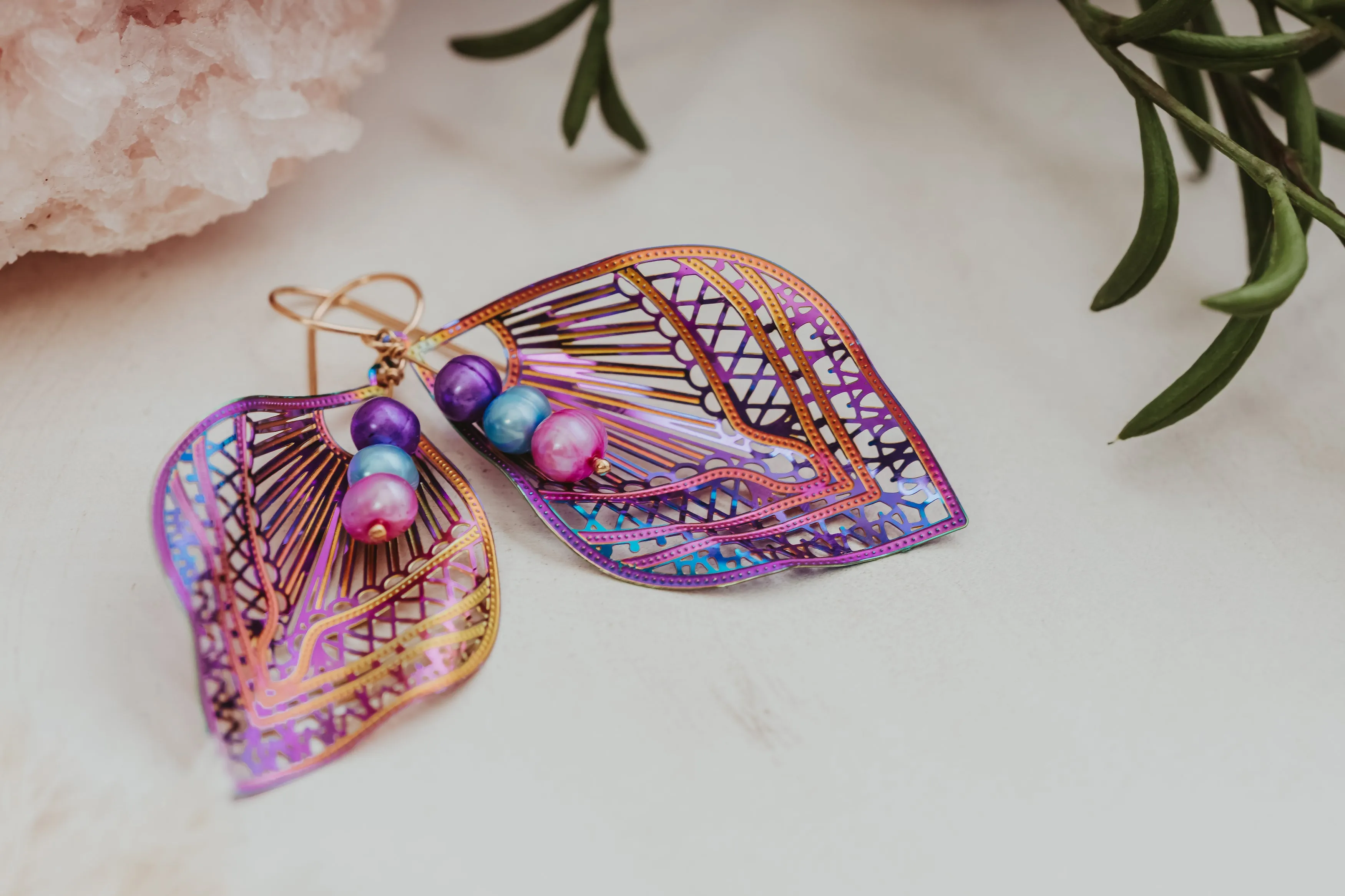 Rainbow Kissed Statement Earrings | Worn on TV | Netflix Sweet Magnolias