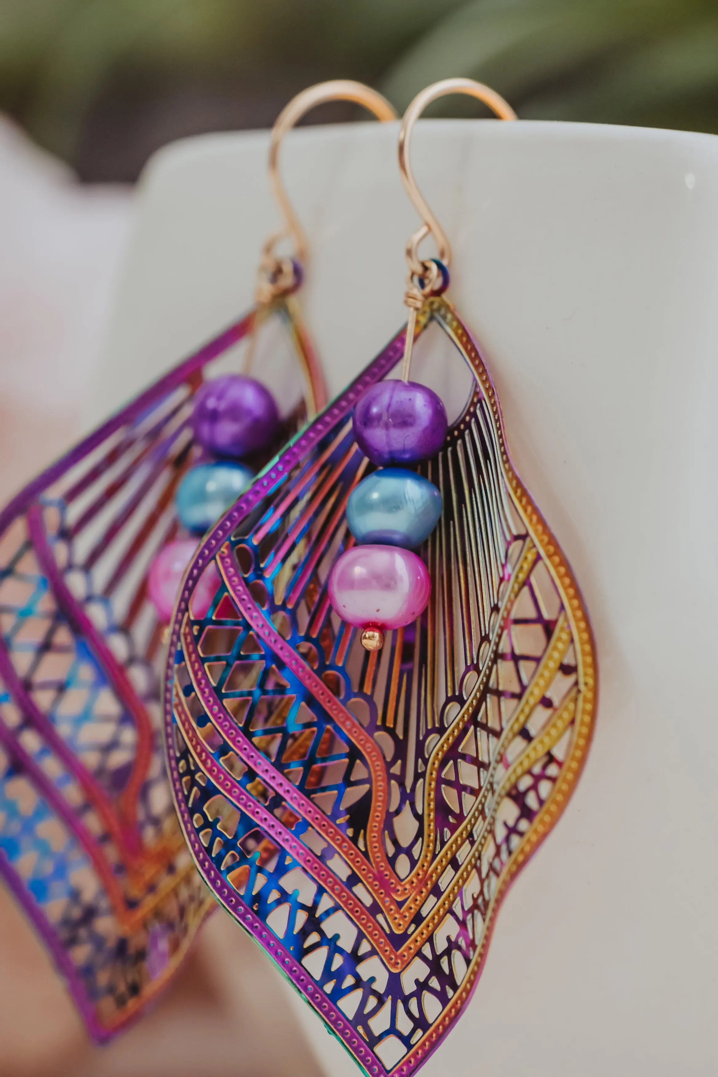 Rainbow Kissed Statement Earrings | Worn on TV | Netflix Sweet Magnolias
