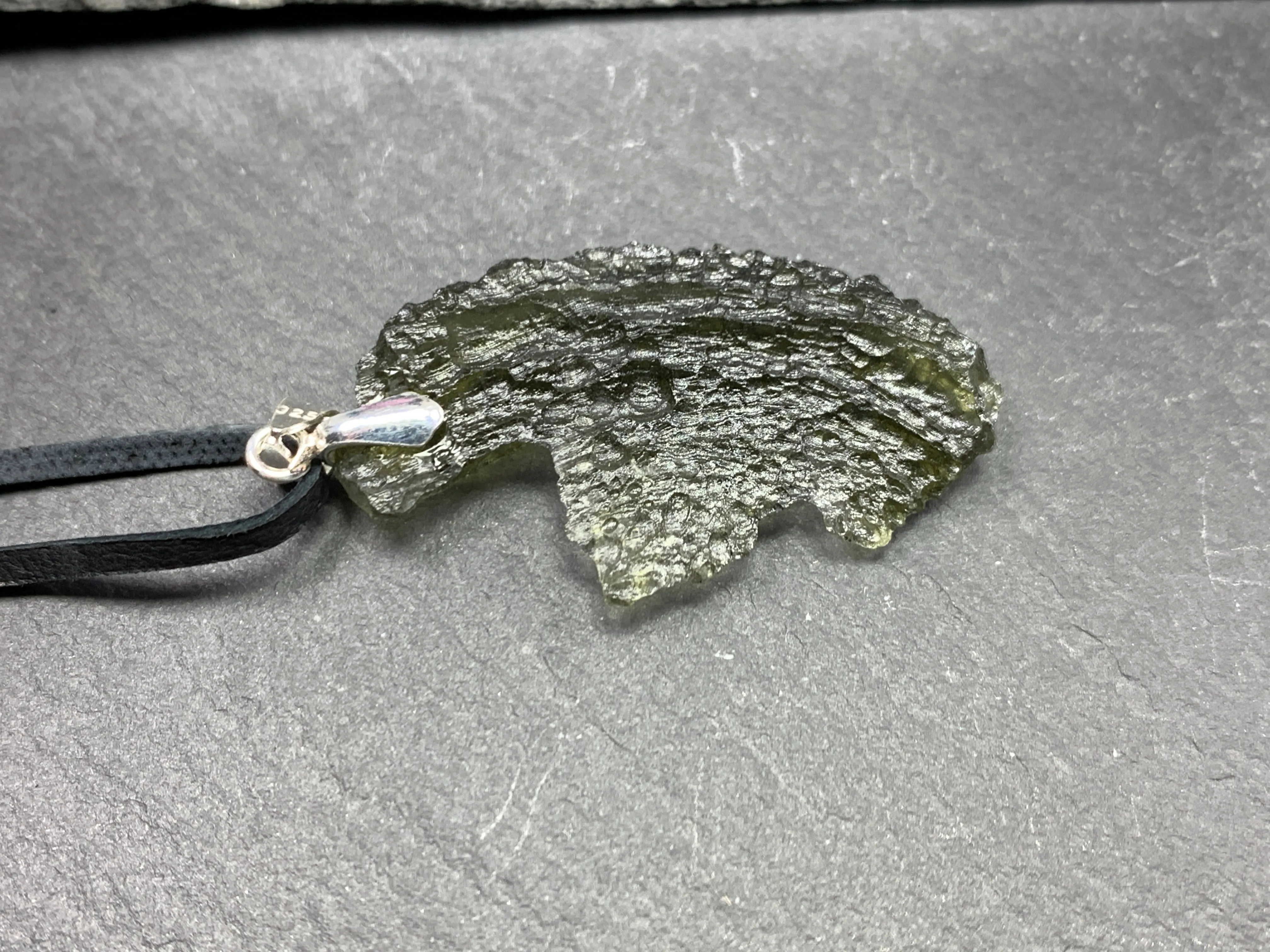 Raw Moldavite pendant 4.1g