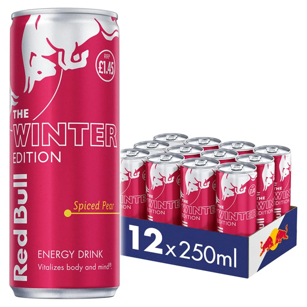 Red Bull Energy Drink Winter Edition Spiced Pear 250ml (Case of 12)