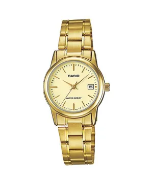 Reloj casual correa de Acero inoxidable LTP-V002G-9A