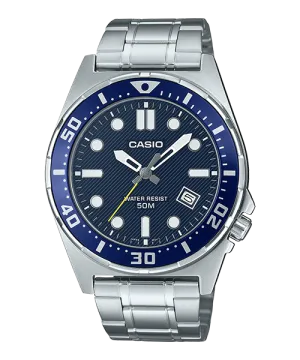 Reloj casual correa de Acero inoxidable MTD-135D-2AV