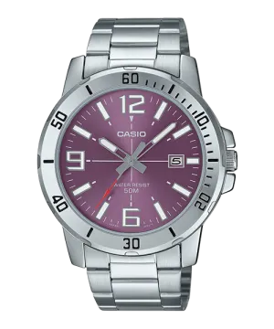 Reloj casual correa de Acero inoxidable MTP-VD01D-6BV
