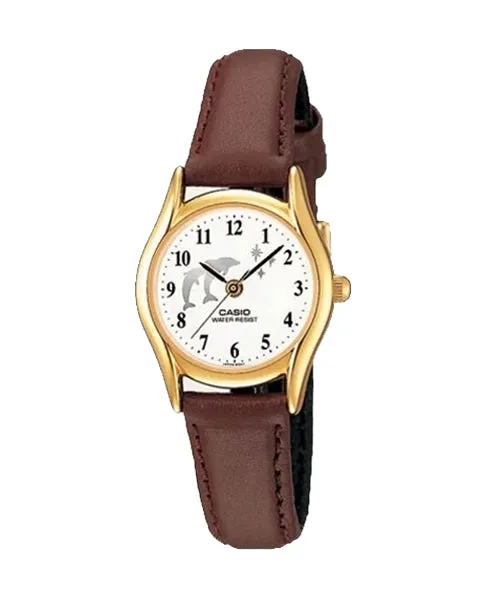 Reloj casual correa de cuero LTP-1094Q-7B9