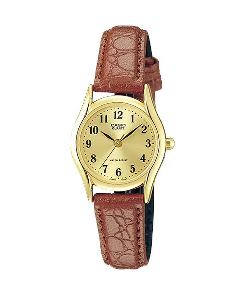Reloj casual correa de cuero LTP-1094Q-9B
