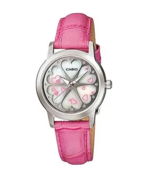 Reloj casual correa de cuero LTP-1323L-4A