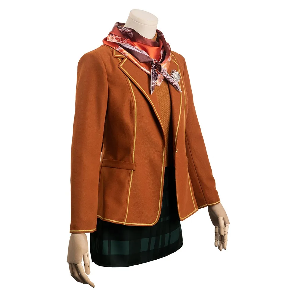 Resident Evil 4 Remake Ashley Graham Cosplay Costume Dress Coat Outfits