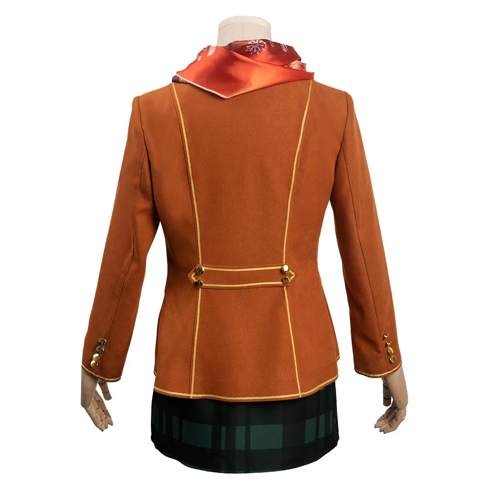 Resident Evil 4 Remake Ashley Graham Cosplay Costume Dress Coat Outfits