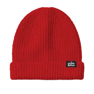 Ribbed Beanie - Red