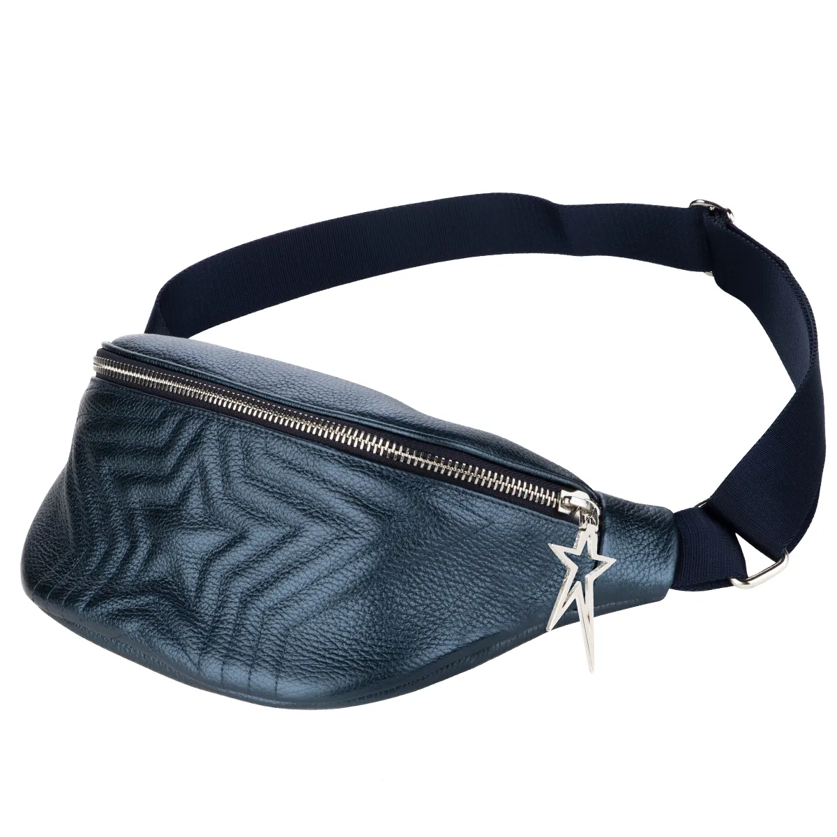 Riñonera Kiki Star | Azul Metalizado