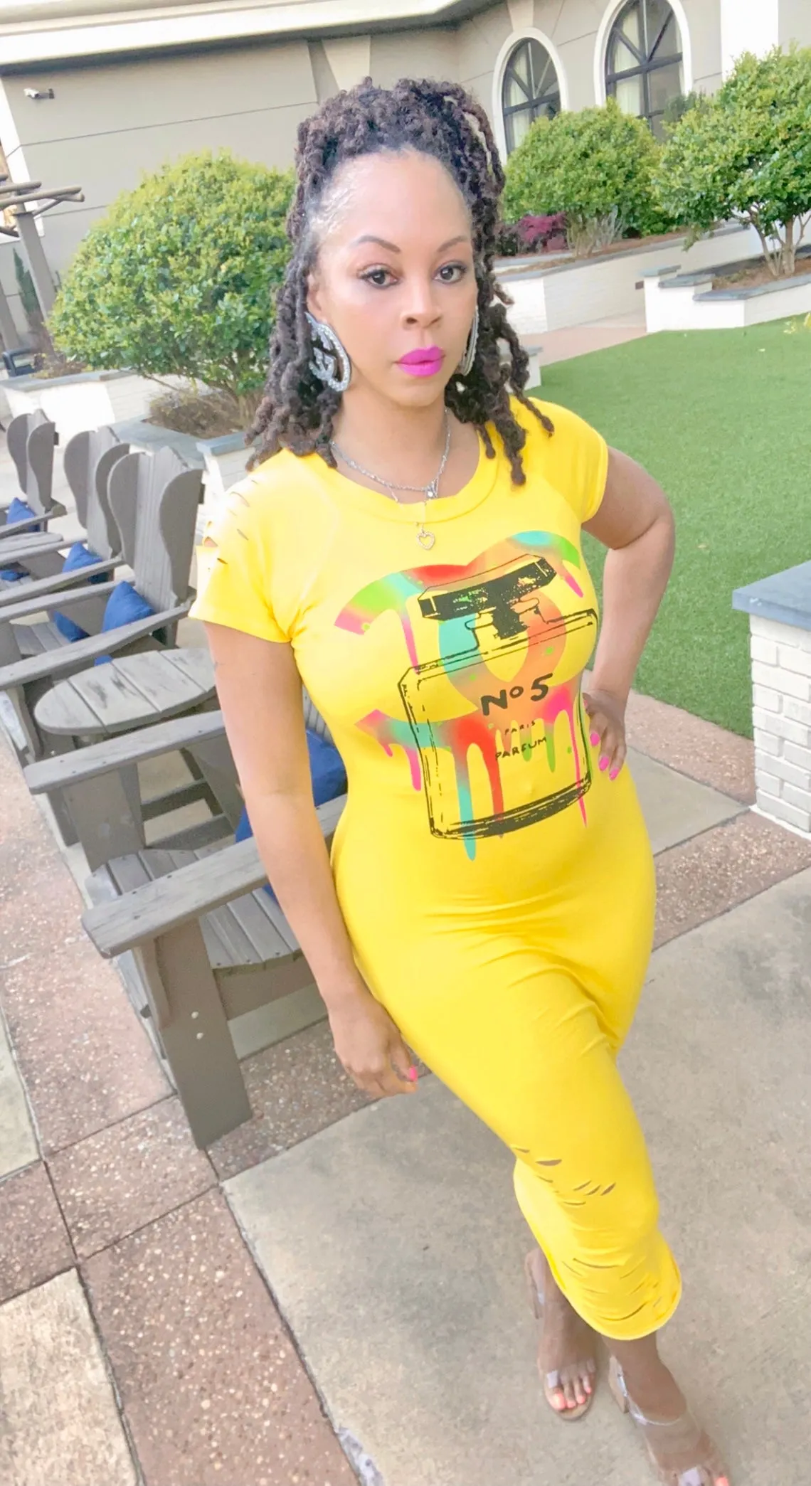 Ripped Fitted Graphic TSHIRT Dress ‼️Multiple Colors