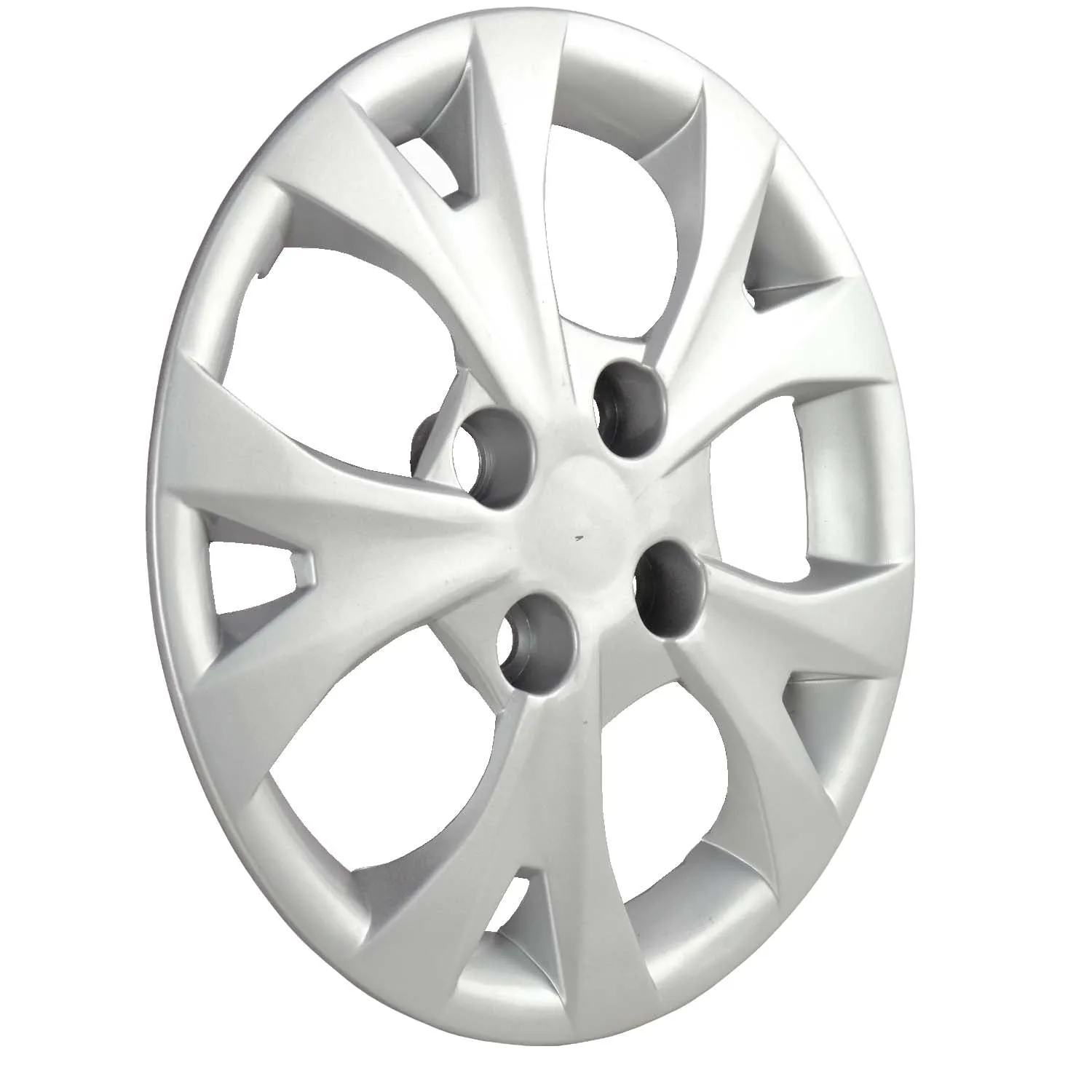 R.J.VON Premium Stylish Silver Colour Wheel Cover For All Car.(Set of 5 pcs)