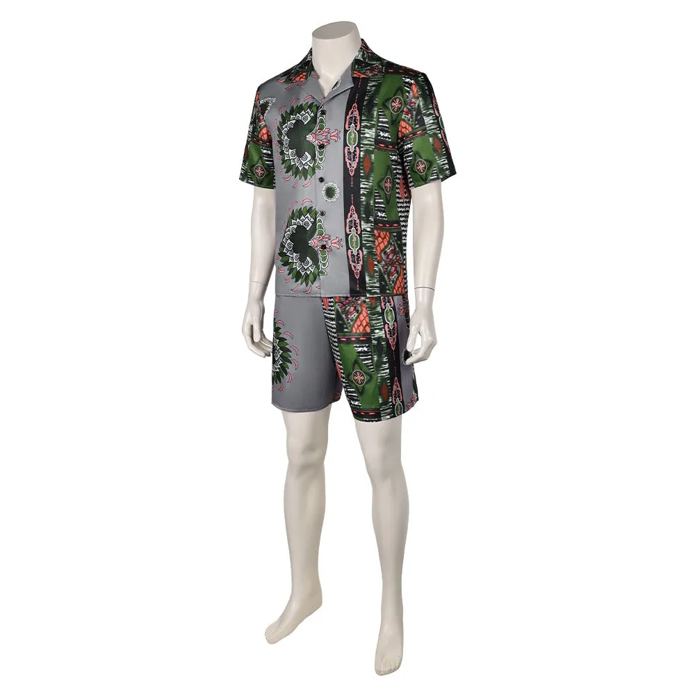 Road House Dalton Beach Sports Printed Set Cosplay Costume Outfits Halloween Carnival Suit