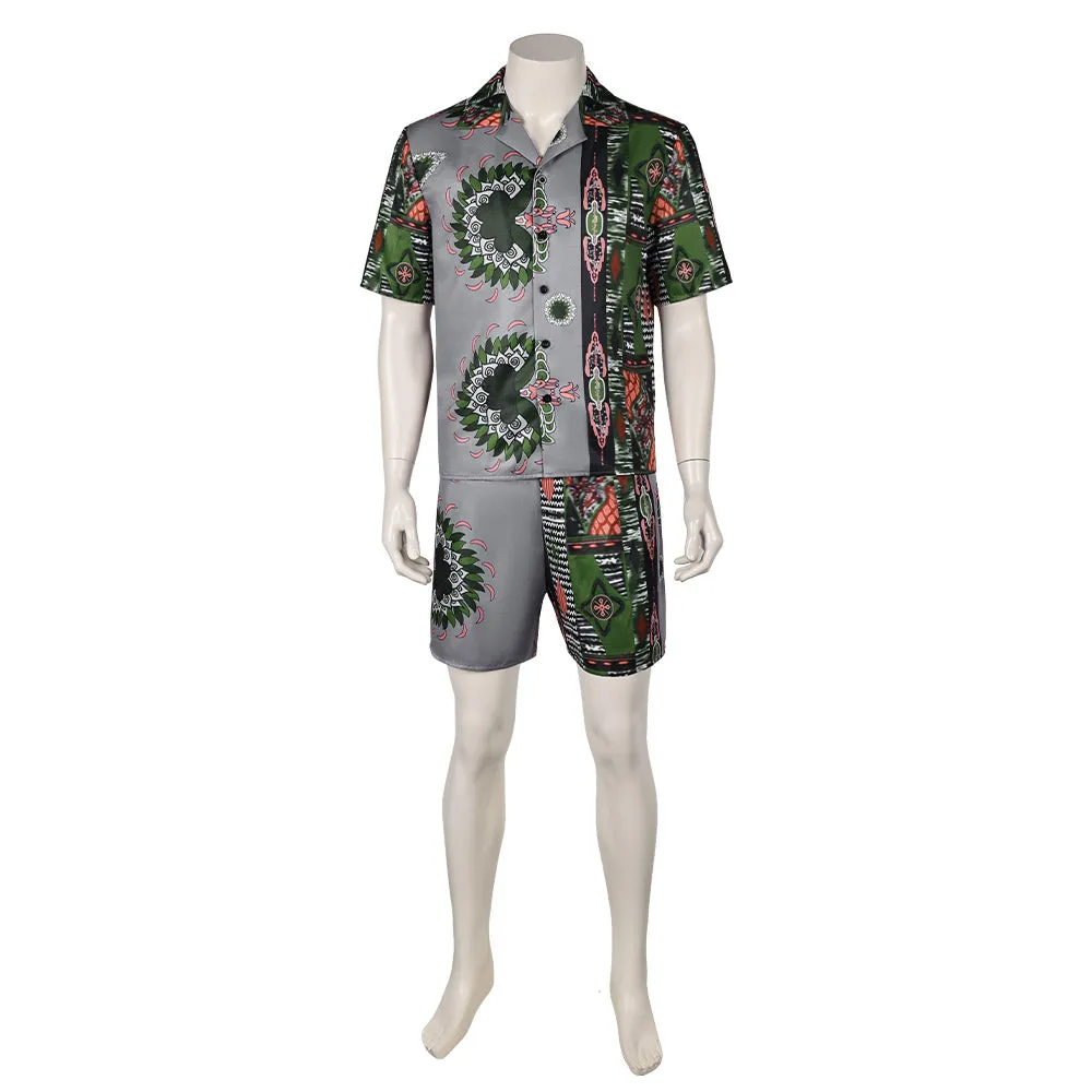 Road House Dalton Beach Sports Printed Set Cosplay Costume Outfits Halloween Carnival Suit