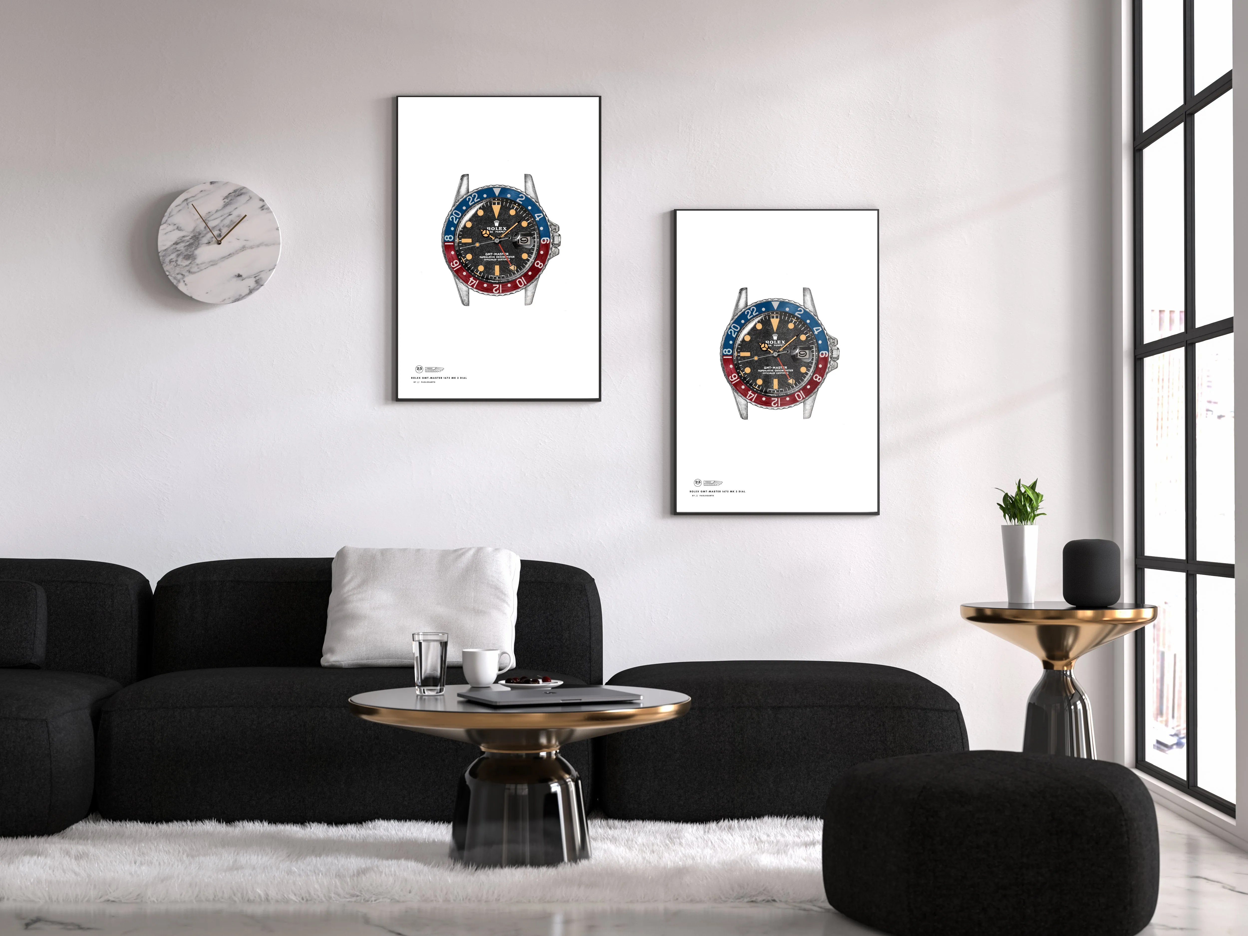 Rolex 1675 Pepsi Tropical Dial Framed Poster