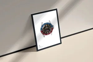 Rolex 1675 Pepsi Tropical Dial Framed Poster