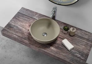 Round Basin w/ Rough Textured Finish - 385mm - B1161