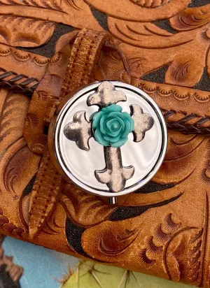 Round Cowgirl Pill Box